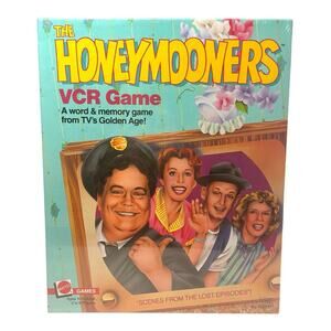 SEALED VTG 1986 "The Honeymooners VCR Game" Mattel VHS TV Series Made in USA NEW